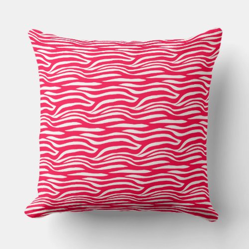 zebra Pattern Design Throw Pillow