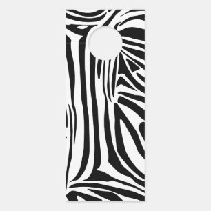 Zebra pattern door hanger