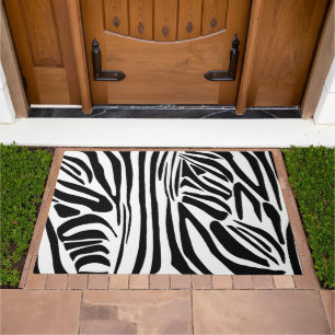 Zebra pattern doormat
