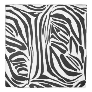 Zebra pattern duvet cover
