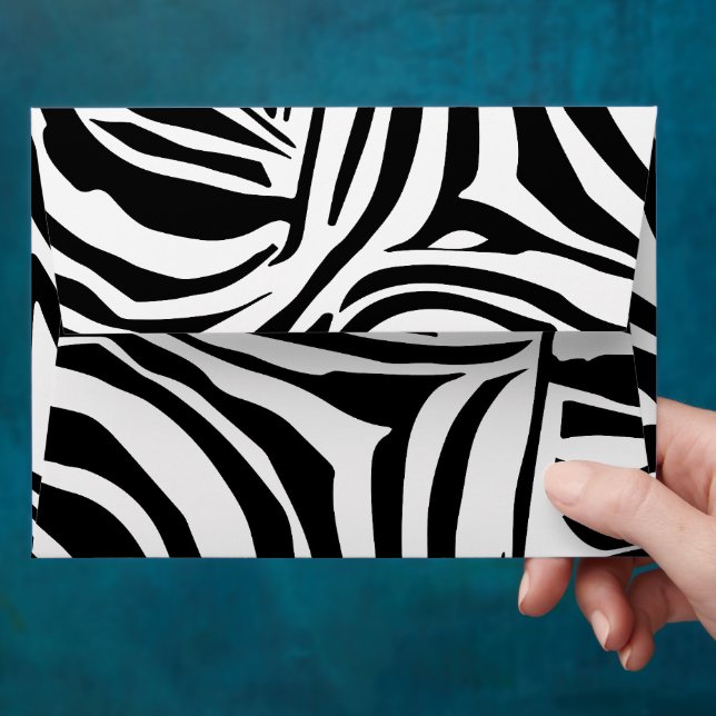 Zebra pattern envelope (Hand)