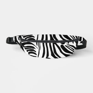 Zebra pattern fanny pack