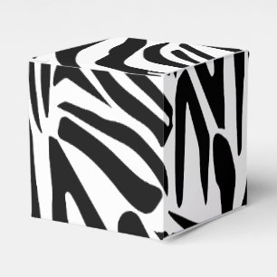 Zebra pattern favor boxes