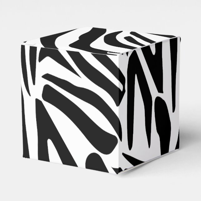 Zebra pattern favor boxes (Front Side)