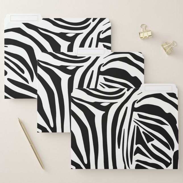 Zebra pattern file folder (Set)