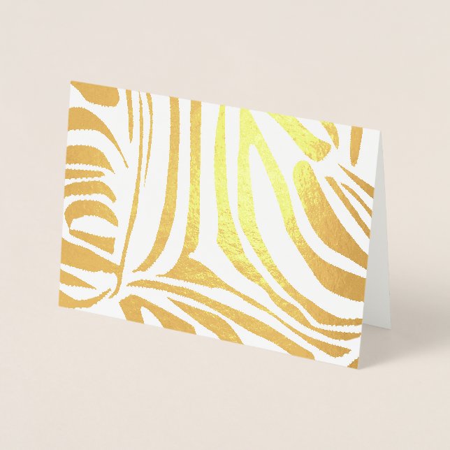 Zebra pattern foil card (Front)