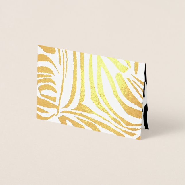 Zebra pattern foil card (Front)