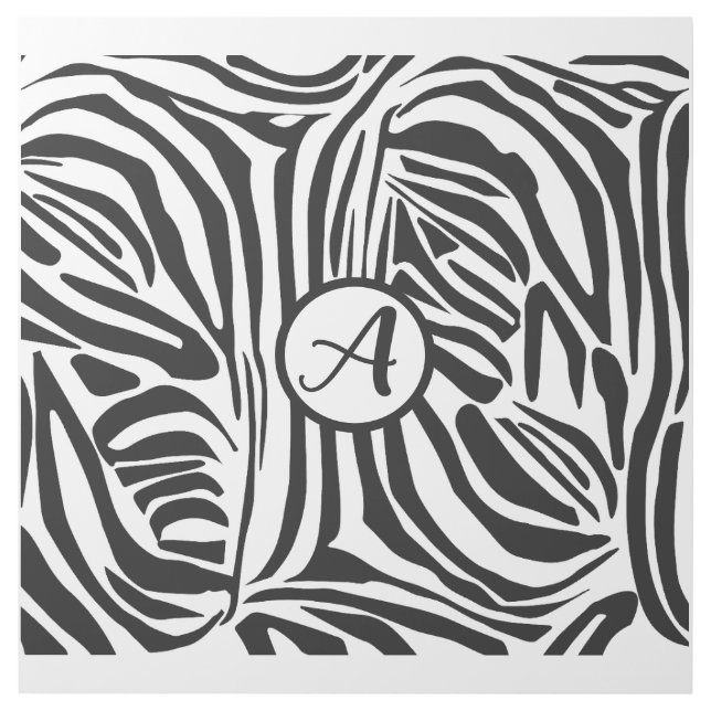 Zebra Pattern Gallery Wrap (Front)
