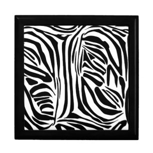 Zebra pattern gift box