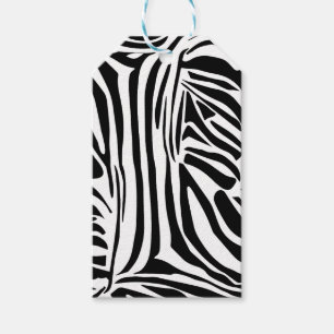 Zebra pattern gift tags