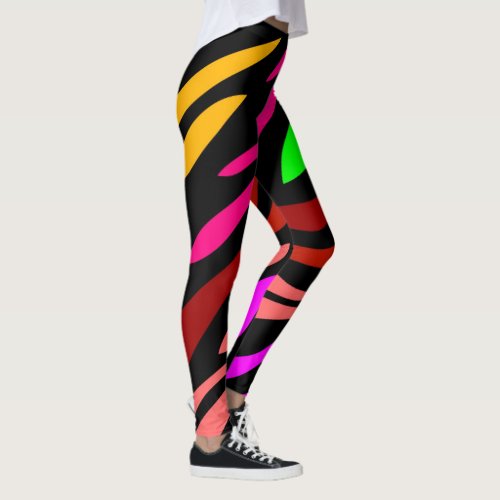 Zebra Pattern Girly Trendy Fashionable Leggings
