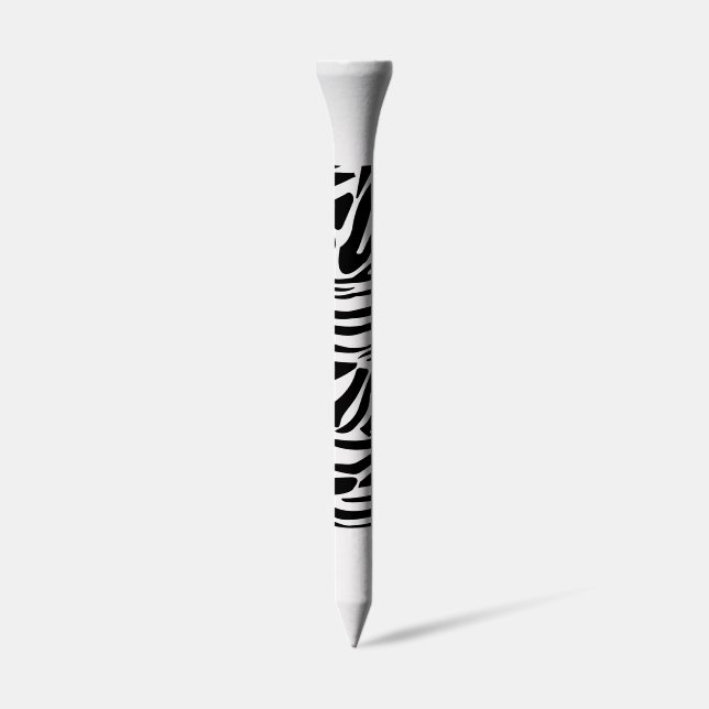 Zebra pattern golf tees (Side)