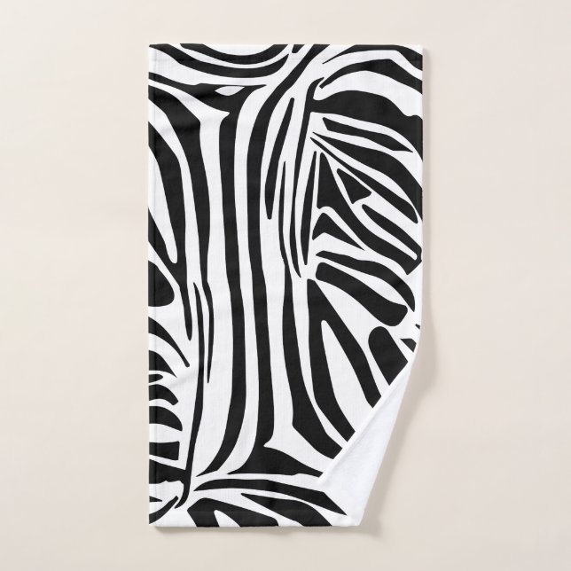 Zebra pattern hand towel  (Hand Towel)