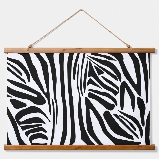 Zebra pattern hanging tapestry (Front)