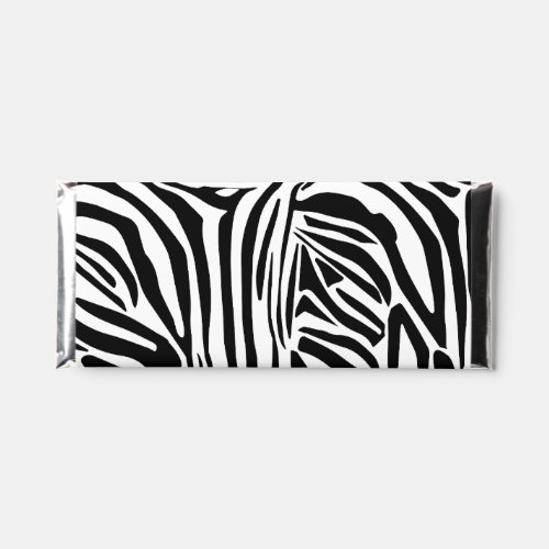 Zebra pattern hershey bar favors