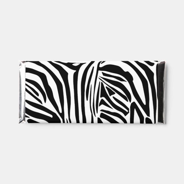 Zebra pattern hershey bar favors (Front)