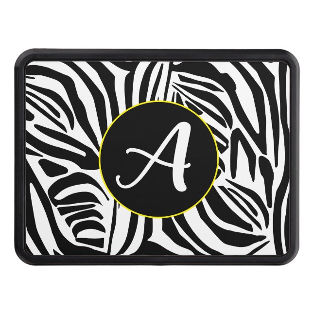 Zebra Pattern Hitch Cover (Front)
