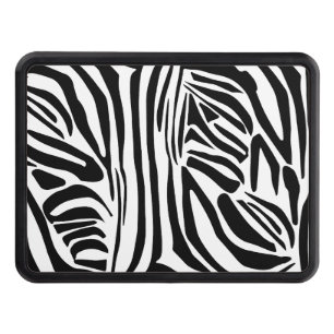 Zebra pattern hitch cover