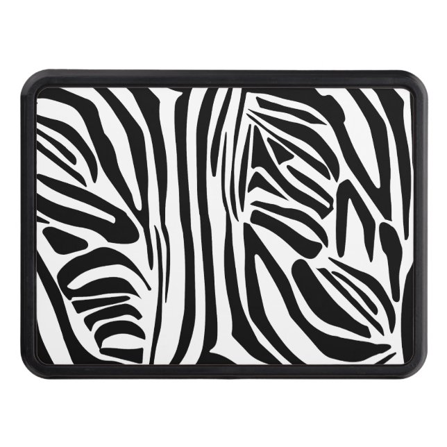 Zebra pattern hitch cover (Front)