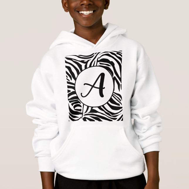 Zebra Pattern Hoodie (Front)