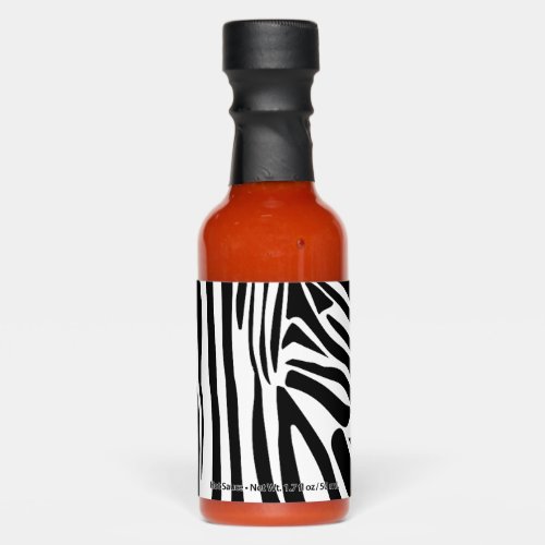 Zebra pattern hot sauces