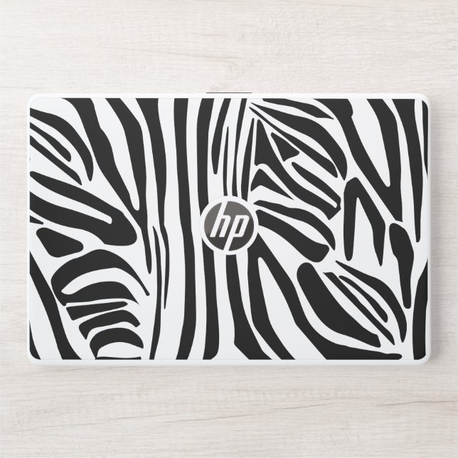 Zebra pattern HP laptop skin (Front)