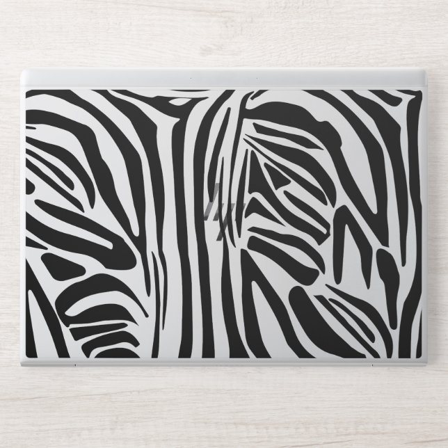 Zebra pattern HP laptop skin (Front)