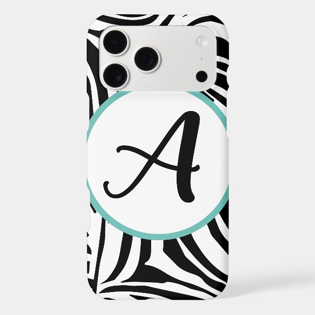 Zebra Pattern iPhone Case (Back)