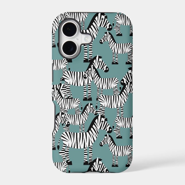 Zebra Pattern Iphone Case (Back)