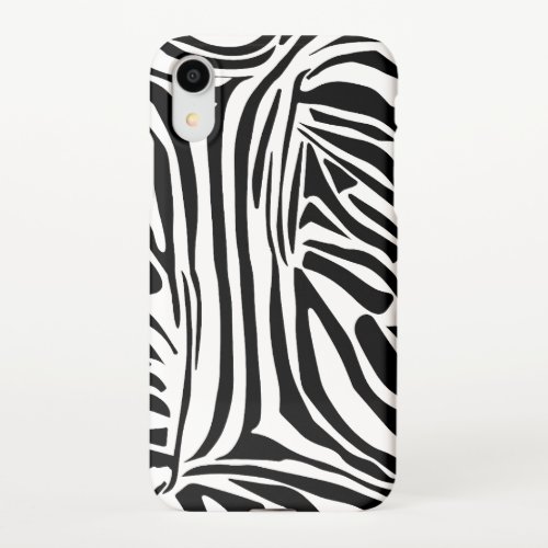 Zebra pattern iPhone XR case