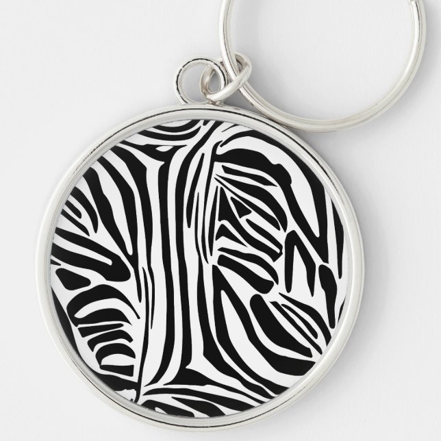 Zebra pattern keychain (Front)