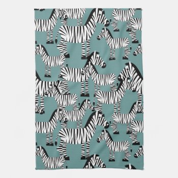Zebra Pattern Kitchen Towel by tropicaldelight at Zazzle