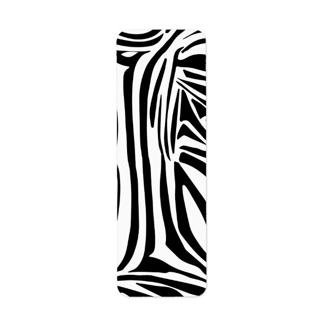 Zebra pattern label (Front)