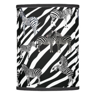 Zebra pattern  lamp shade