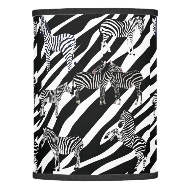 Zebra pattern  lamp shade (Front)