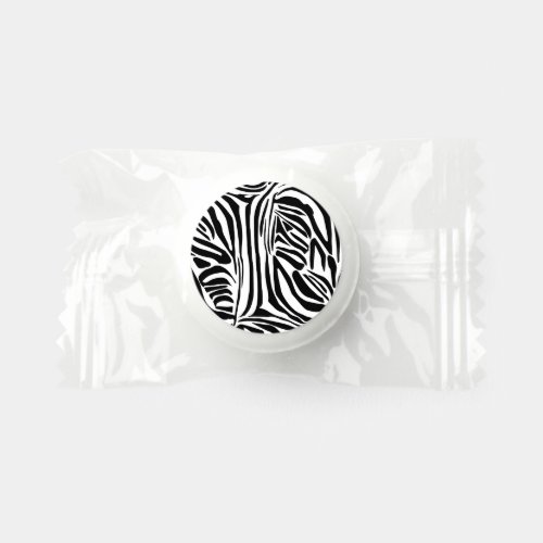 Zebra pattern life saver mints