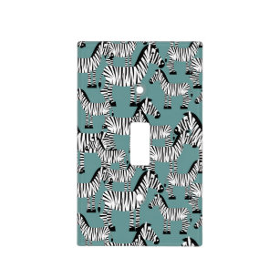 Zebra Pattern Light Switch Cover