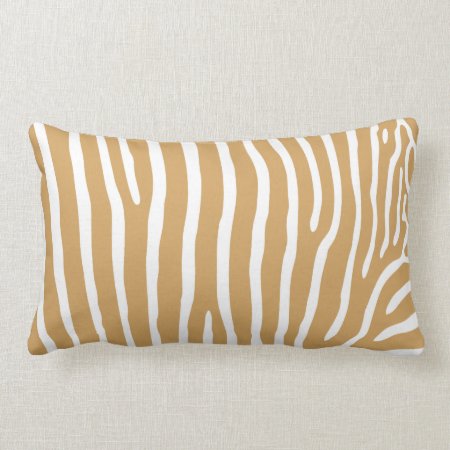Zebra Pattern Lumbar Pillow
