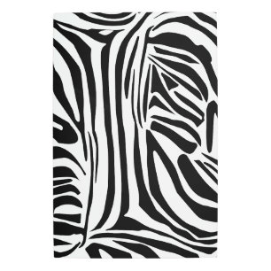 Zebra pattern metal print