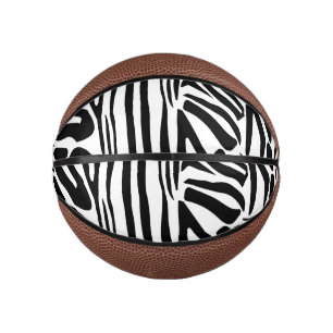 Zebra pattern mini basketball