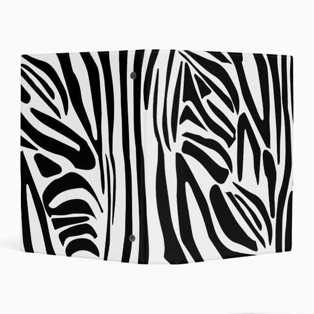 Zebra pattern mini binder (Background)