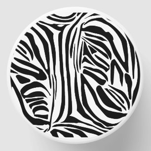 Zebra pattern mini candle favors