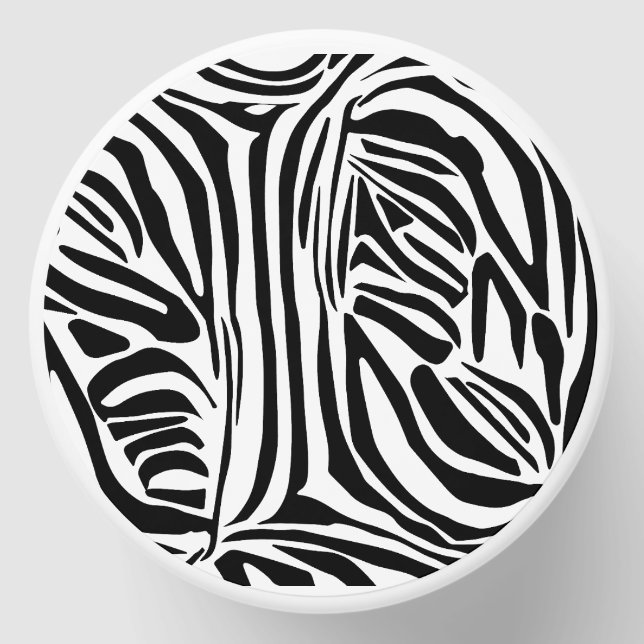 Zebra pattern mini candle favors (Front)