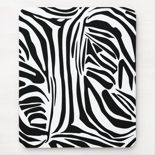 Zebra pattern mouse pad (Front)