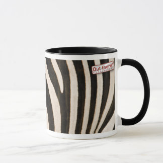 Zebra pattern mug