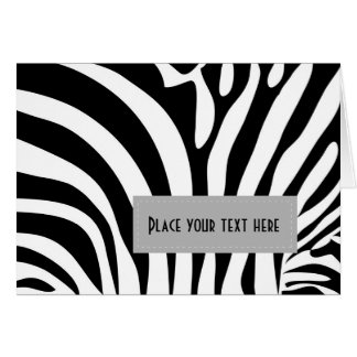 Zebra pattern multiple items cards