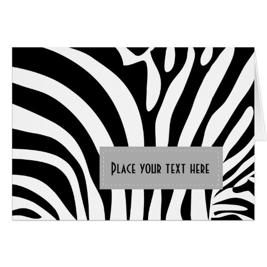 Zebra pattern multiple items cards (Front Horizontal)