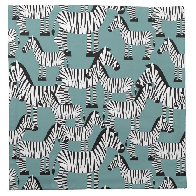 Zebra Pattern Napkin (Front)