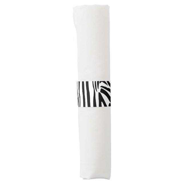 Zebra pattern napkin bands (Front)