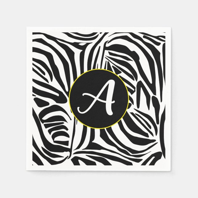 Zebra Pattern Napkins (Front)